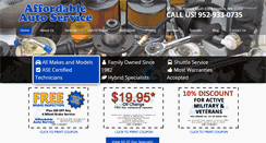 Desktop Screenshot of affordableautohopkins.com
