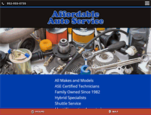 Tablet Screenshot of affordableautohopkins.com